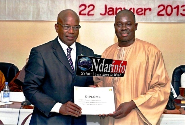 Mbaye Boye en compagnie de Moumar Guèye.