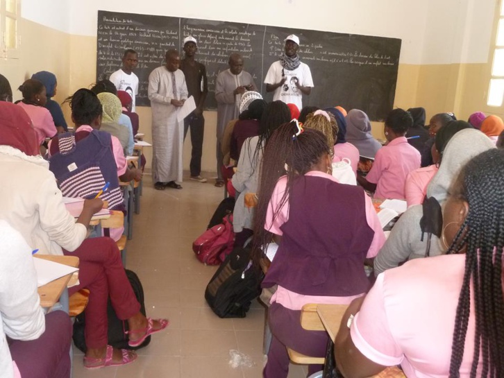 SAINT-LOUIS : La caravane pour l'Enseignement de la Pensée de Cheikh Anta Diop  au lycée Ameth FALL (Photos)