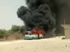 Direct - UGB : Un bus incendié et la plaque de l'OLAC incendiés, la maison de Mary Teuw NIANE saccagée