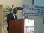 Récital d'un poème de Senghor par Alioune Badara Coulibaly, Directeur du CEPS