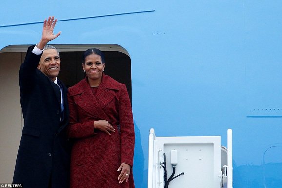 ( Photos ) Obama quitte Washington après huit ans à la Maison Blanche 