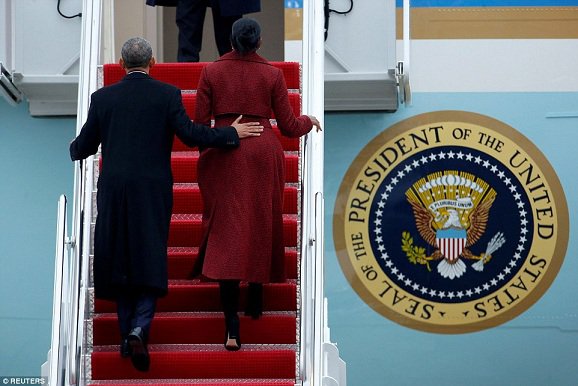 ( Photos ) Obama quitte Washington après huit ans à la Maison Blanche 