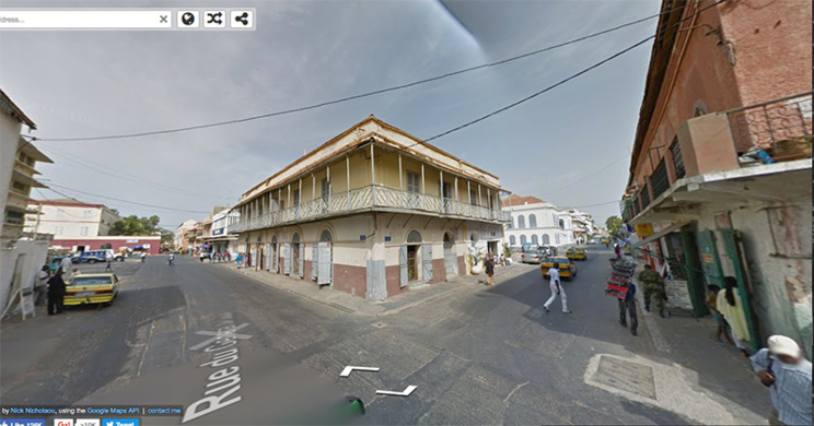 Se perdre dans les ruelles historiques de Saint-Louis avec GOOGLE STREET VIEW