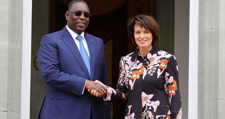 Le Président Sall reçu par la présidente de la Confédération suisse