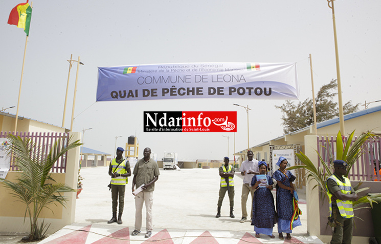Construction du Quai de pêche de POTOU : l’État salue le professionnalisme de l’entrepreneur Saint-Louisien Ibrahima FALL (Photos)