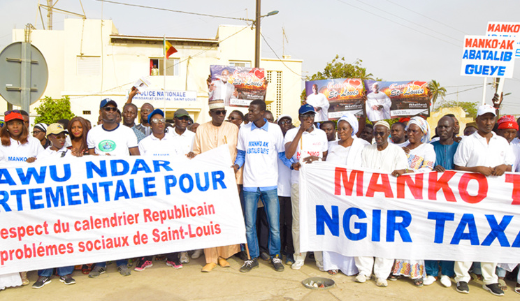 Le film de la marche de Manko à Saint-Louis ( vidéo - photos )