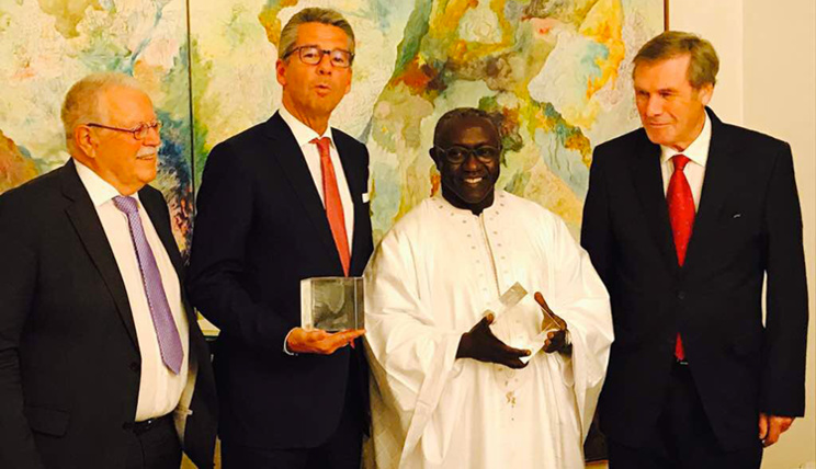Le Sénégal distingué en Allemague : le Prix Walter Scheel remis à Amadou DIAW (photos)