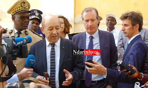 Les images de la visite de Jean-Yves Le DRIAN à Saint-Louis