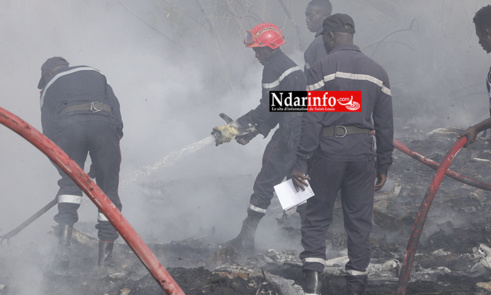 Violent incendie à DAROU : des abeilles attaquent, les sapeurs ripostent ( vidéo&photos )