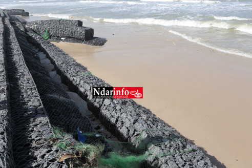 GOXU MBACC : la détérioration de la digue de protection suscite des inquiétudes (Vidéo & Photos)