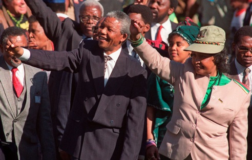 Rassemblement à Durban, à la fin d'un congrès de l'ANC