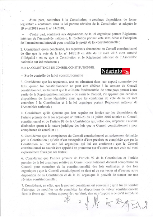 Loi sur le parrainage : la décision du Conseil constitutionnel tombe (documents) Loi sur le parrainage : la décision du Conseil constitutionnel tombe (documents)