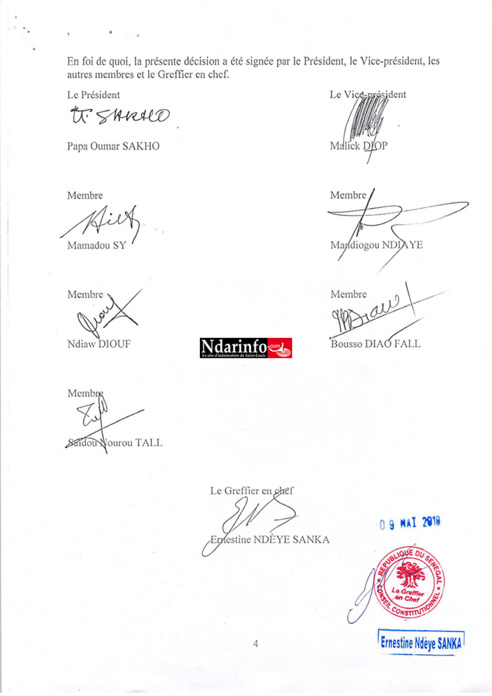 Loi sur le parrainage : la décision du Conseil constitutionnel tombe (documents) Loi sur le parrainage : la décision du Conseil constitutionnel tombe (documents)