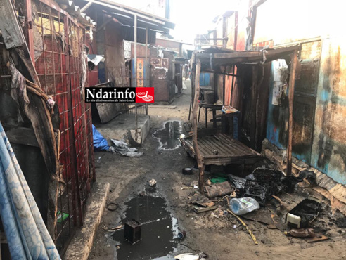 Incendie au marché « Pikine » : trois cantines consumées par les flammes ( photos )