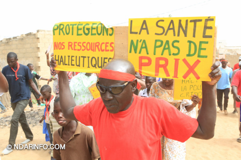 Marche d’indignation des victimes de l’usine chinoise de Mbambara ( vidéo-Photos )