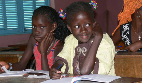 Des élèves de l'école Boly DIAW