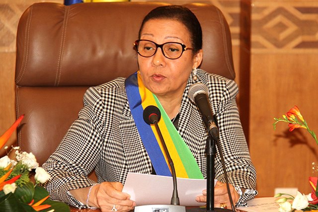 Lucie Milebou Aubusson présidente par intérim du Gabon