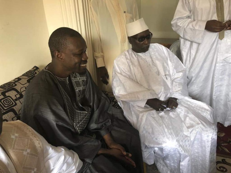 Sonko reçu par Serigne Mbaye Sy Mansour [Photos]