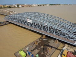 Le pont Faidherbe sera inauguré en octobre, les travaux seront bouclés en mis-Août Le pont Faidherbe sera inauguré en octobre, les travaux seront bouclés en mis-Août