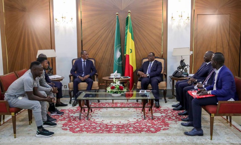 Sadio Mané et Keïta Baldé reçus par Macky Sadio Mané et Keïta Baldé reçus par Macky