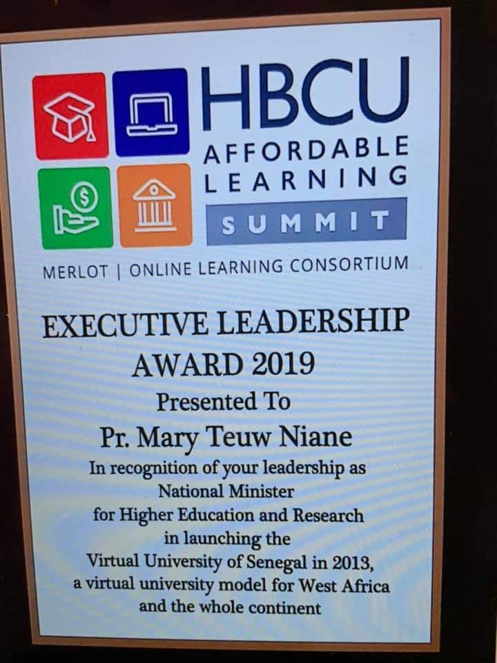 Mary Teuw NIANE distingué aux États-Unis Mary Teuw NIANE distingué aux États-Unis