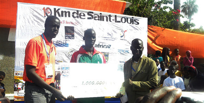 Samba Faye de l’ASFA remporte les 10 km de Saint-Louis Samba Faye de l’ASFA remporte les 10 km de Saint-Louis