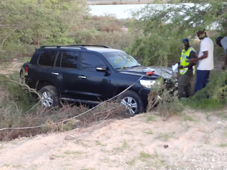 Collision entre un taxi et un véhicule 4X4 sur la route de GANDIOL (photos)