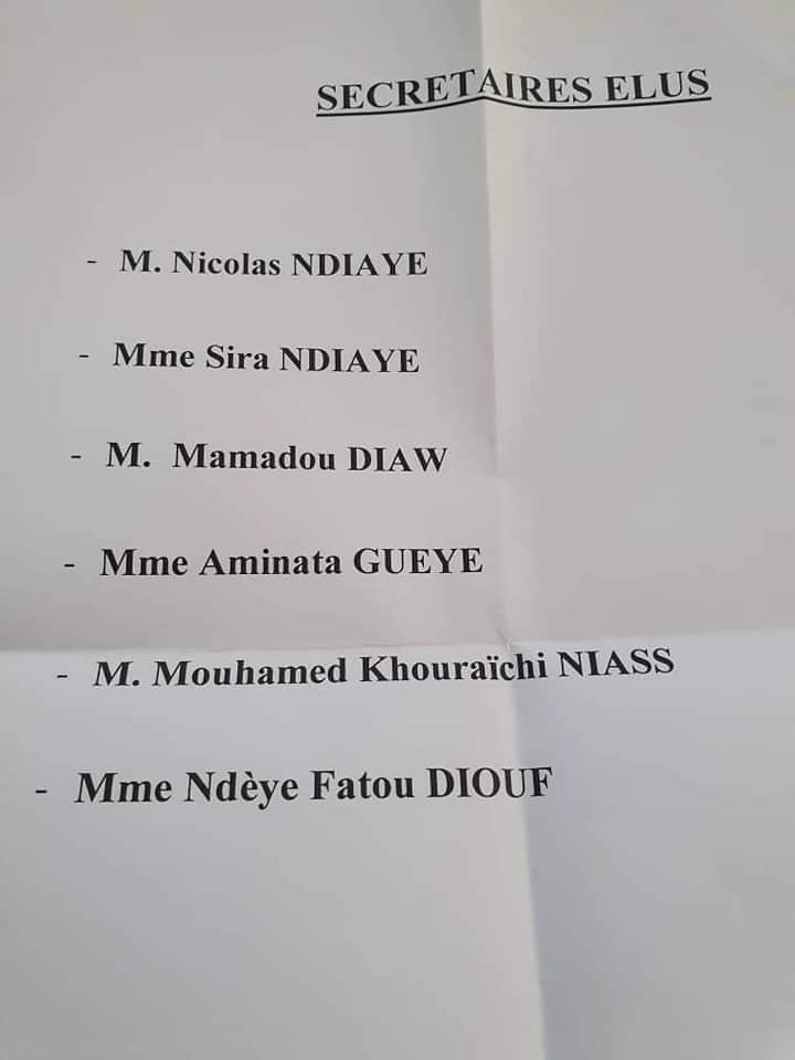 Assemblée nationale: Abdou Mbow et Awa Gueye ne sont plus vice-présidents, Gadio et d'autres rejoignent BBY