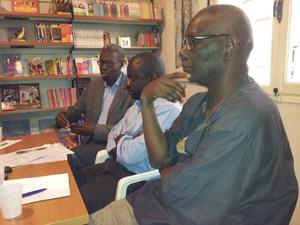 Saint-Louis: Les écrivains Felwine Sarr et Boubacar Boris Diop ouvrent la maison d'édition ''Jimsaan'' Saint-Louis: Les écrivains Felwine Sarr et Boubacar Boris Diop ouvrent la maison d'édition ''Jimsaan''