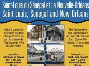 Saint-Louis du Sénégal, La Nouvelle Orléans : deux villes en miroir (4-7 juin 2012 )