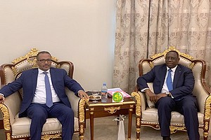 Mauritanie : Macky SALL a reçu le président du patronat mauritanien
