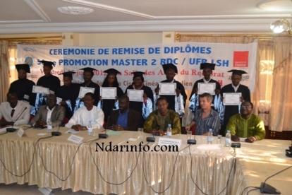 Photos| UGB: Cérémonie de Remise de Diplômes du Master RDC