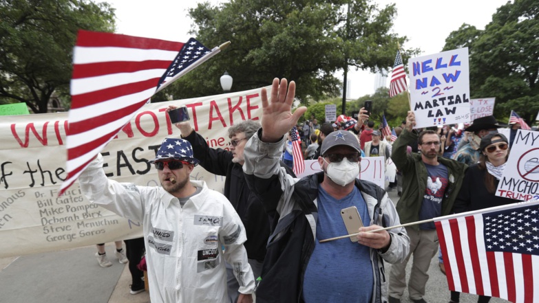 Covid-19 aux États-Unis : nouvelle manifestation anti-confinement, 2 000 nouveaux décès en 24h Covid-19 aux États-Unis : nouvelle manifestation anti-confinement, 2 000 nouveaux décès en 24h
