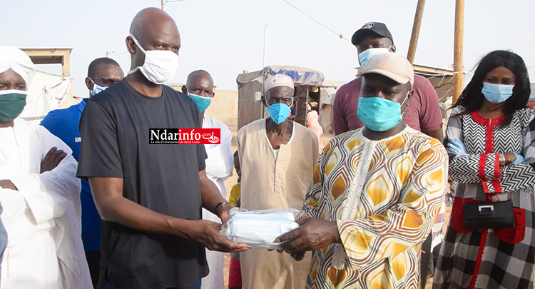 Covid-19/DIOUGOP : Mansour FAYE distribue des masques et sensibilise les sinistrés (vidéo)