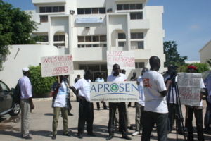 Cri de cœur des agents de l’APROSEN de Saint-Louis Cri de cœur des agents de l’APROSEN de Saint-Louis
