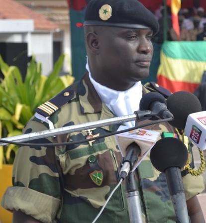 le lieutenant Colonel Arfang Sarr,  commandant du 12 eme Bataillon d’instruction.