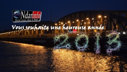 Il est 00h00mn à Saint-Louis: Bonne et heureuse année 2013 !!! Il est 00h00mn à Saint-Louis: Bonne et heureuse année 2013 !!!