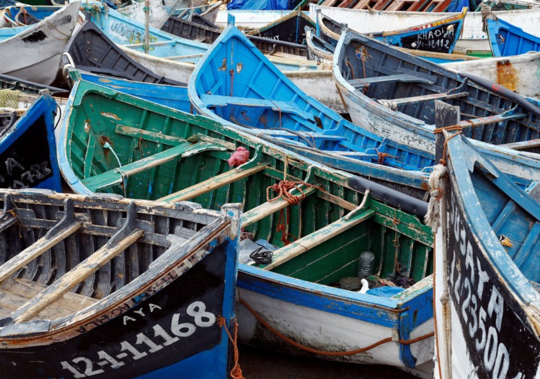 Des bateaux utilisés par les migrants pour rejoindre les îles Canaries. Crédit : Reuters
