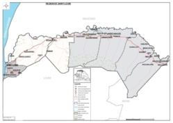 Voici la nouvelle carte administrative de la région de Saint-Louis( téléchargeable).