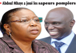 Médiation au sommet Mansour Faye et Awa Marie Coll Seck fument le calumet de la paix.