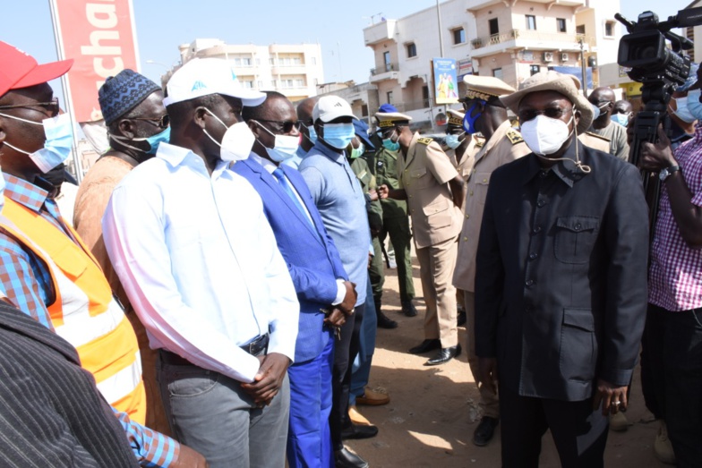 Lutte contre les inondations : En visite à Keur Massar, le ministre Oumar GUEYE se dit satisfait du niveau d'exécution des travaux (photos)