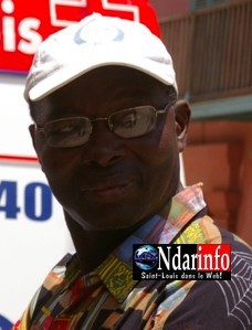 le président de la Ligue de cyclisme de Saint Louis, Ismaïla Ndiaye Django.