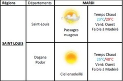 Météo Saint-Louis : Vent modéré et passage nuageux, du 17 au 18 juin. Météo Saint-Louis : Vent modéré et passage nuageux, du 17 au 18 juin.
