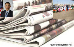 Revue de la presse: La fin de la pénurie de gaz et la visite de Obama à la Une Revue de la presse: La fin de la pénurie de gaz et la visite de Obama à la Une