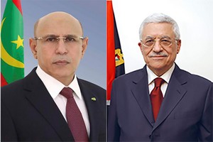 Entretien téléphonique entre Ghazouani et le Président de l'Autorité palestinienne