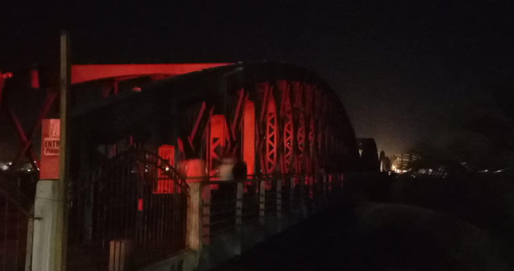 Lumières éteintes sur le Pont Faidherbe. Source Photo : Thierno DICKO