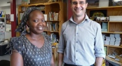 Maïmouna Ndiaye et Nicolas Dupuy, coordinateur de l’association Partenariat au Sénégal.