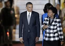 Obama en Afrique du Sud, pas de visite prévue auprès de Mandela. Obama en Afrique du Sud, pas de visite prévue auprès de Mandela.