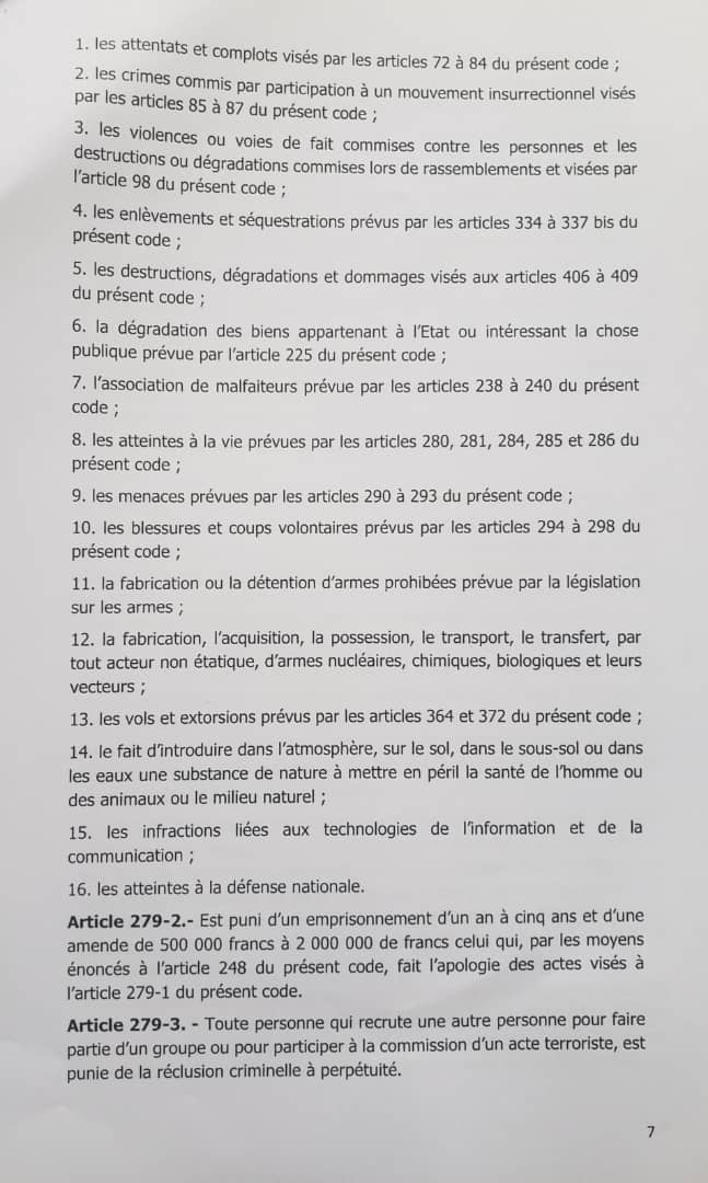 Les faits que Macky Sall veut qualifier désormais d’actes terroristes