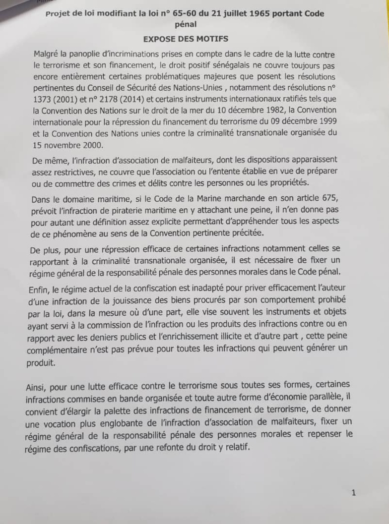 Les faits que Macky Sall veut qualifier désormais d’actes terroristes Les faits que Macky Sall veut qualifier désormais d’actes terroristes